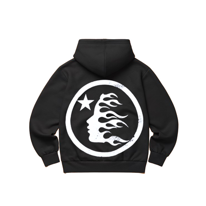 Hellstar Basic Logo Hoodie Washed Black