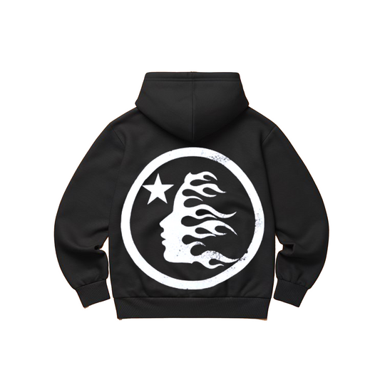 Hellstar Basic Logo Hoodie Washed Black